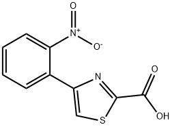 4-(2-Nitrophenyl)-1,3-thiazole-2-carboxylic Acid Struktur