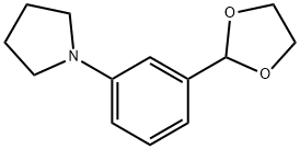 2-(3-Pyrrolidinophenyl)-1,3-dioxolane Struktur