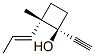 Cyclobutanol, 1-ethynyl-2-methyl-2-(1-propenyl)-, [1alpha,2alpha(E)]- (9CI) 结构式