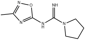 N-(3-Methyl-1,2,4-oxadiazol-5-yl)-1-pyrrolidinecarboximidamide,114212-83-8,结构式