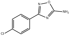 3-(4-CHLORO-PHENYL)-[1,2,4]OXADIAZOL-5-YLAMINE 化学構造式