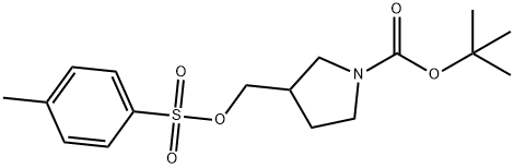 1-(叔丁氧羰基)-3-[[(对甲苯基磺酰基)氧基]甲基]吡咯烷 结构式