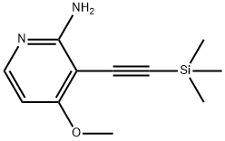 4-甲氧基-3-((三甲基硅烷基)乙炔基)吡啶-2-胺 结构式