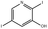 2,5-diiodo-3-hydroxypyridine Struktur
