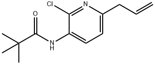 N-(6-Allyl-2-chloropyridin-3-yl)pivalamide Struktur