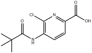 6-Chloro-5-pivalamidopicolinic acid Struktur