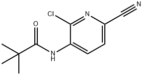 N-(2-Chloro-6-cyanopyridin-3-yl)pivalamide Struktur