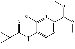 N-(2-Chloro-6-(dimethoxymethyl)pyridin-3-yl)-pivalamide Struktur