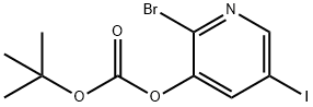 1142192-37-7 2-Bromo-5-iodopyridin-3-yl tert-butyl carbonate