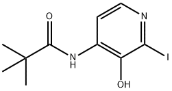 N-(3-Hydroxy-2-iodopyridin-4-yl)pivalamide 结构式