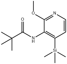 N-(2-Methoxy-4-(trimethylsilyl)pyridin-3-yl)-pivalamide Struktur