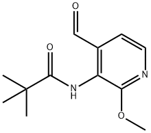 N-(4-Formyl-2-methoxypyridin-3-yl)pivalamide Struktur