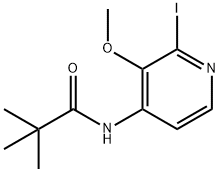 N-(2-Iodo-3-methoxypyridin-4-yl)pivalamide Struktur