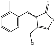 (4E)-3-(chloromethyl)-4-(2-methylbenzylidene)isoxazol-5(4H)-one Structure