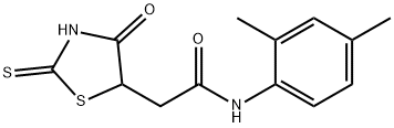 N-(2,4-dimethylphenyl)-2-(2-mercapto-4-oxo-4,5-dihydro-1,3-thiazol-5-yl)acetamide Structure