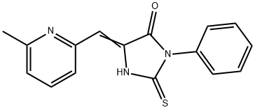 (5E)-2-mercapto-5-[(6-methylpyridin-2-yl)methylene]-3-phenyl-3,5-dihydro-4H-imidazol-4-one,1142201-57-7,结构式
