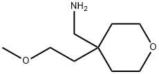 {[4-(2-methoxyethyl)tetrahydro-2H-pyran-4-yl]methyl}amine 化学構造式