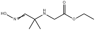 ethyl N-[(2E)-2-(hydroxyimino)-1,1-dimethylethyl]glycinate Struktur