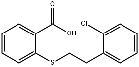 2-{[2-(2-chlorophenyl)ethyl]thio}benzoic acid Structure