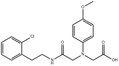 [(2-{[2-(2-chlorophenyl)ethyl]amino}-2-oxoethyl)(4-methoxyphenyl)amino]acetic acid,1142204-34-9,结构式