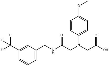 [(4-methoxyphenyl)(2-oxo-2-{[3-(trifluoromethyl)benzyl]amino}ethyl)amino]acetic acid|