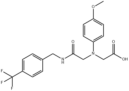 [(4-methoxyphenyl)(2-oxo-2-{[4-(trifluoromethyl)benzyl]amino}ethyl)amino]acetic acid,1142204-39-4,结构式