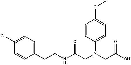 [(2-{[2-(4-chlorophenyl)ethyl]amino}-2-oxoethyl)(4-methoxyphenyl)amino]acetic acid Structure