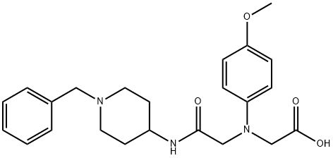 [{2-[(1-benzylpiperidin-4-yl)amino]-2-oxoethyl}(4-methoxyphenyl)amino]acetic acid|