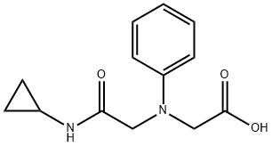 [[2-(cyclopropylamino)-2-oxoethyl](phenyl)amino]acetic acid Structure