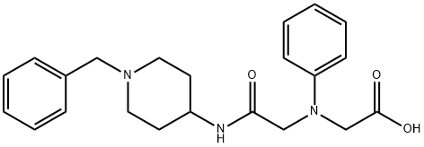 [{2-[(1-benzylpiperidin-4-yl)amino]-2-oxoethyl}(phenyl)amino]acetic acid,1142205-28-4,结构式