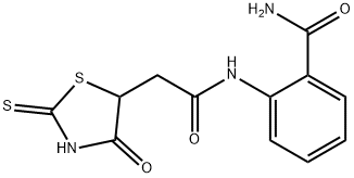 2-{[(2-mercapto-4-oxo-4,5-dihydro-1,3-thiazol-5-yl)acetyl]amino}benzamide|