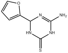 4-amino-6-(2-furyl)-1,6-dihydro-1,3,5-triazine-2-thiol Structure