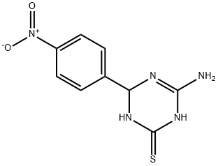 4-amino-6-(4-nitrophenyl)-1,6-dihydro-1,3,5-triazine-2-thiol Structure