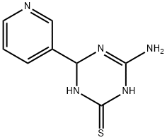 4-amino-6-pyridin-3-yl-1,6-dihydro-1,3,5-triazine-2-thiol Struktur