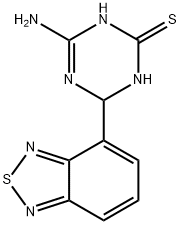 4-amino-6-(2,1,3-benzothiadiazol-4-yl)-1,6-dihydro-1,3,5-triazine-2-thiol Struktur