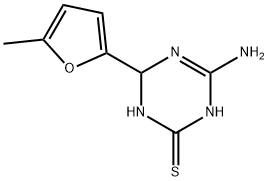 4-amino-6-(5-methyl-2-furyl)-1,6-dihydro-1,3,5-triazine-2-thiol,1142208-50-1,结构式