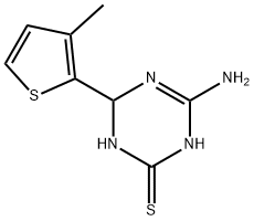 4-amino-6-(3-methyl-2-thienyl)-1,6-dihydro-1,3,5-triazine-2-thiol Structure