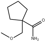 1-(甲氧基甲基)环戊烷甲酰胺 结构式