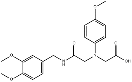 [{2-[(3,4-dimethoxybenzyl)amino]-2-oxoethyl}(4-methoxyphenyl)amino]acetic acid|