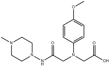 ((4-methoxyphenyl){2-[(4-methylpiperazin-1-yl)amino]-2-oxoethyl}amino)acetic acid,1142216-14-5,结构式