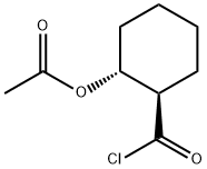 Cyclohexanecarbonyl chloride, 2-(acetyloxy)-, trans- (9CI) Structure