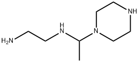 1,2-Ethanediamine,N-[1-(1-piperazinyl)ethyl]-(9CI) Structure