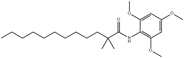 2,2-Dimethyl-N-(2,4,6-trimethoxyphenyl)dodecanamide Structure