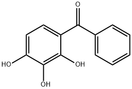 2,3,4-トリヒドロキシベンゾフェノン 化学構造式