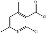 3-Pyridinecarbonyl chloride, 2-chloro-4,6-dimethyl- (9CI) 结构式