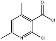 3-Pyridinecarbonyl chloride, 2-chloro-4,6-dimethyl- (9CI),114319-42-5,结构式