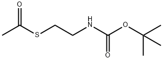 Ethanethioic acid, S-[2-[[(1,1-dimethylethoxy)carbonyl]amino]ethyl] ester (9CI) 化学構造式