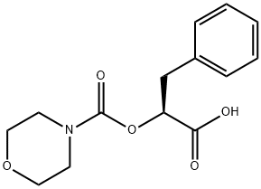 O-(N-morpholinocarbonyl)-3-phenyllactic acid 结构式