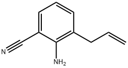 Benzonitrile,  2-amino-3-(2-propenyl)-  (9CI) 化学構造式