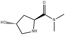 2-Pyrrolidinecarboxamide,4-hydroxy-N,N-dimethyl-,(2S-trans)-(9CI) Struktur